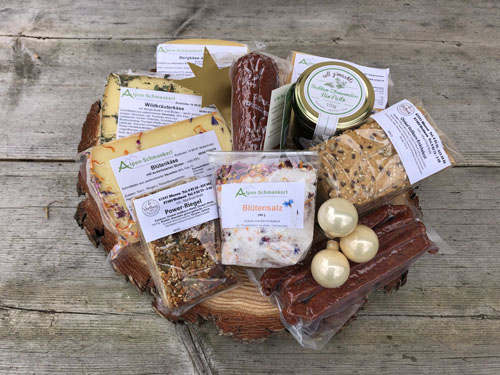 Kreative und leckere Geschenk-Präsente von Alpen-Schmankerl