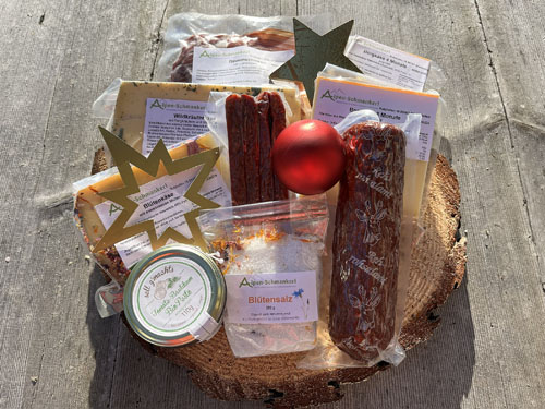 Kreative und leckere Geschenk-Präsente von Alpen-Schmankerl